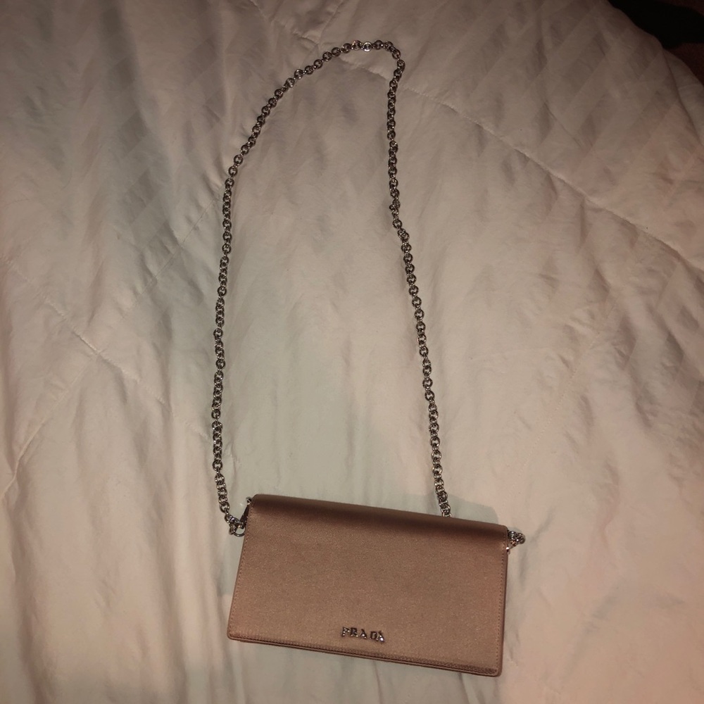 PRADA- Satin clutch with crystals - Picture 6 of 8